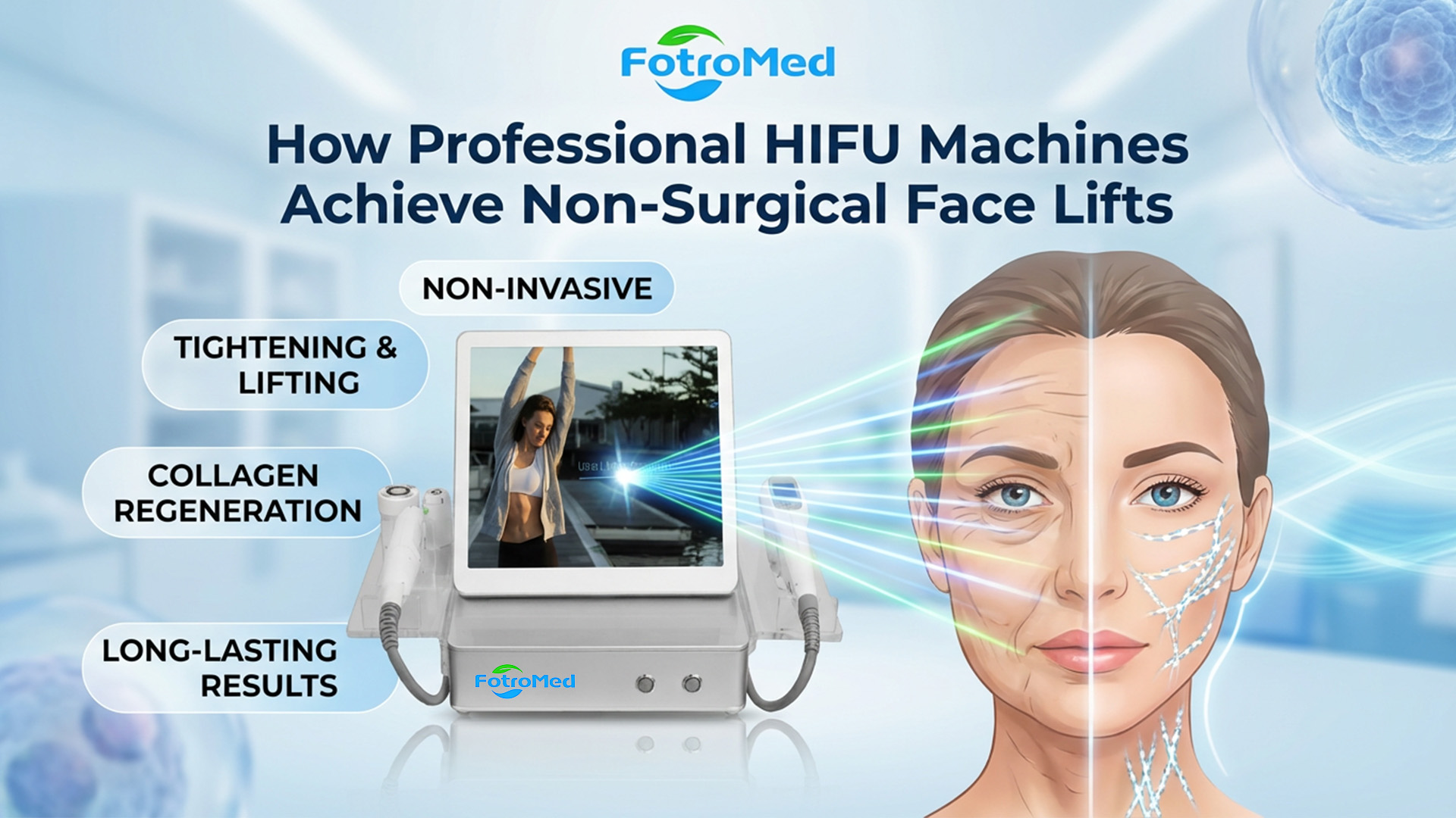 How Professional HIFU Machines Achieve Non-Surgical Face Lifts
