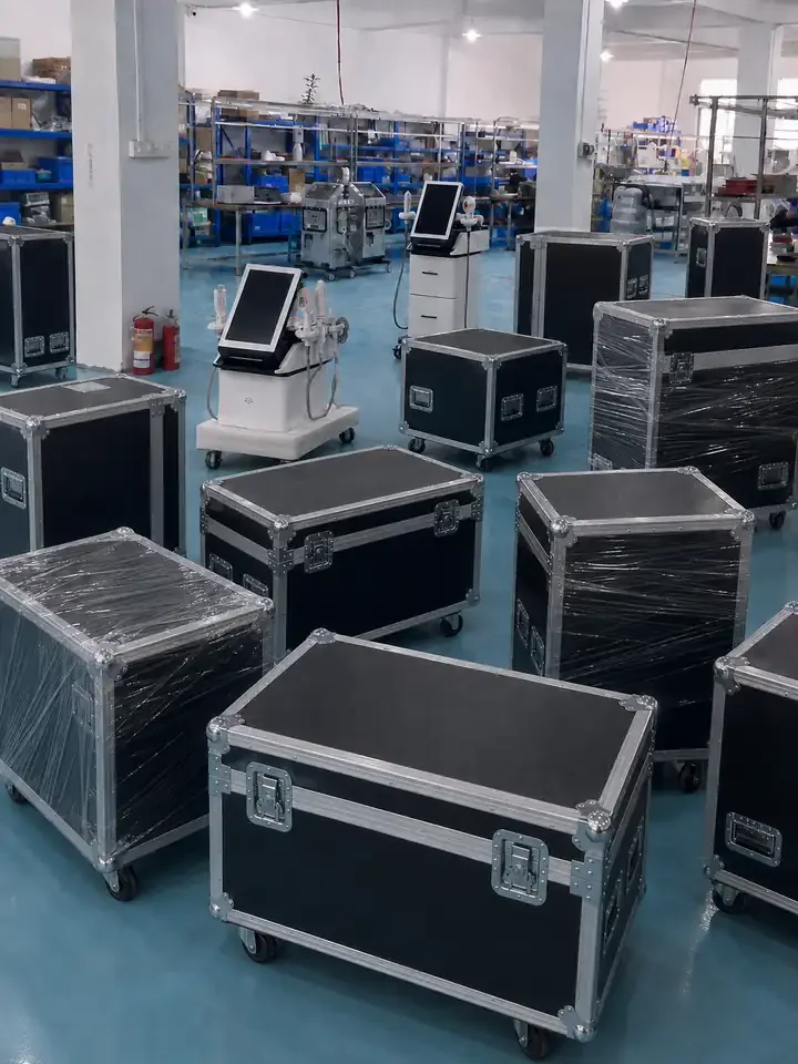 FotroHIFU HIFU machines and protective shipping cases prepared in the factory