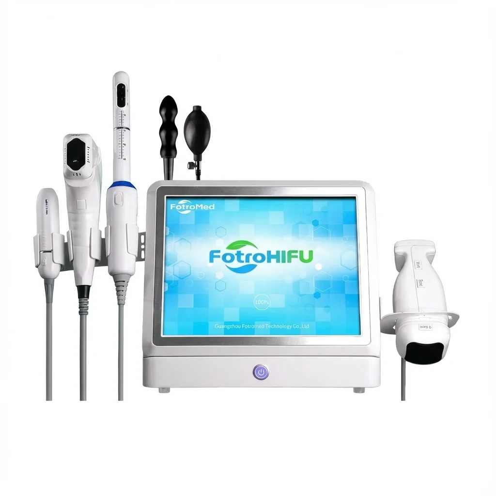FotroHIFU Max professional HIFU machine with treatment handpieces