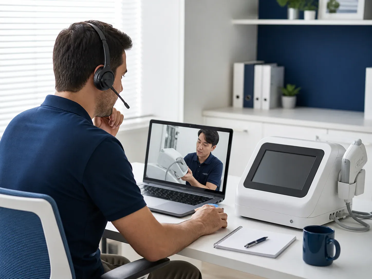 FotroHIFU team providing one-to-one remote HIFU machine training