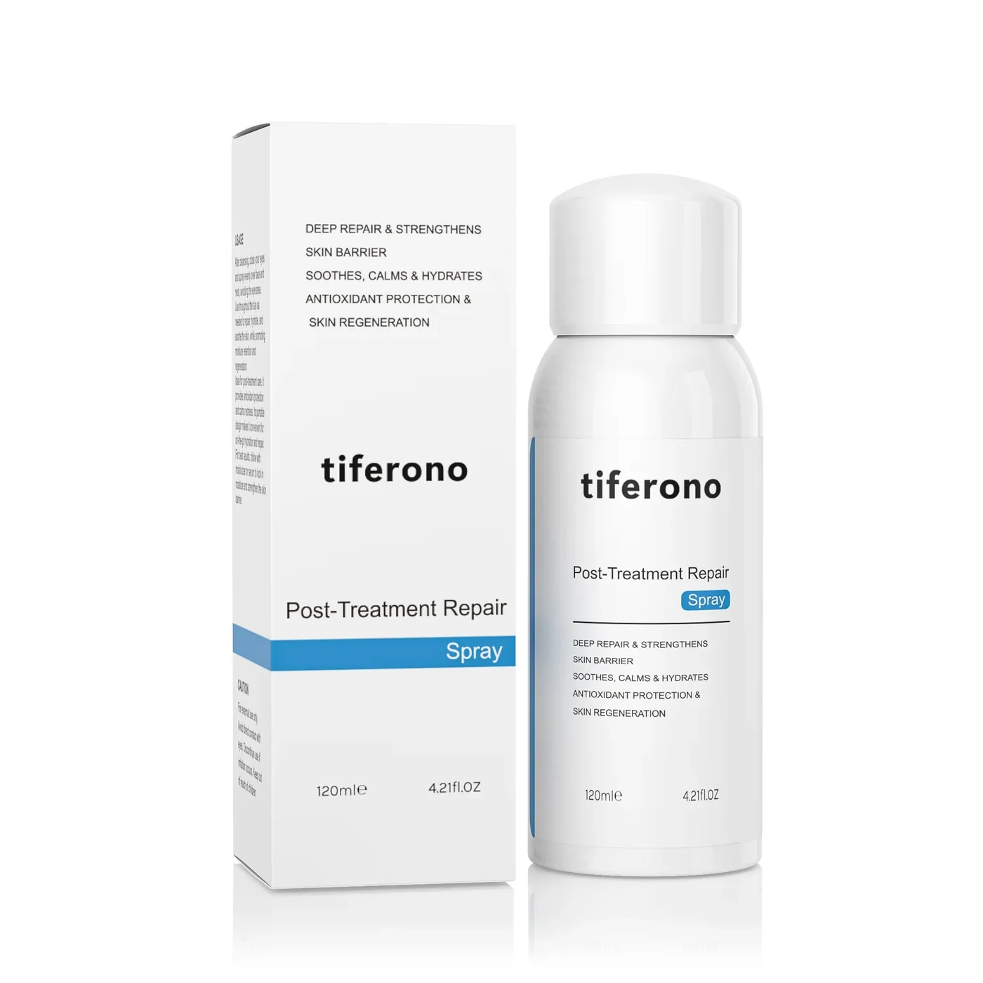 Post-Treatment Repair Spray bottle and box in 120 ml packaging